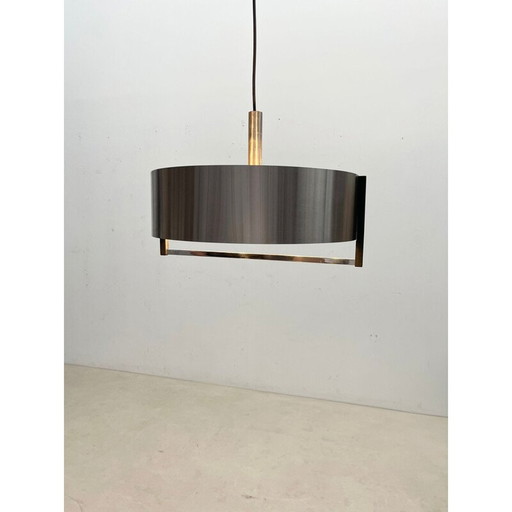 Mid century aluminium hanglamp, Italië 1970
