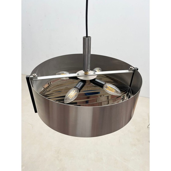 Image 1 of Mid century aluminium hanglamp, Italië 1970