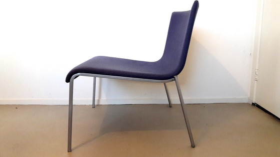 Image 1 of 2x Ligne Roset lounge stoelen, in donker blauw