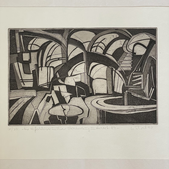 Image 1 of Heiner Ulrich - Die Kaffeehäuser in ihrer Verstrickung Aquatint