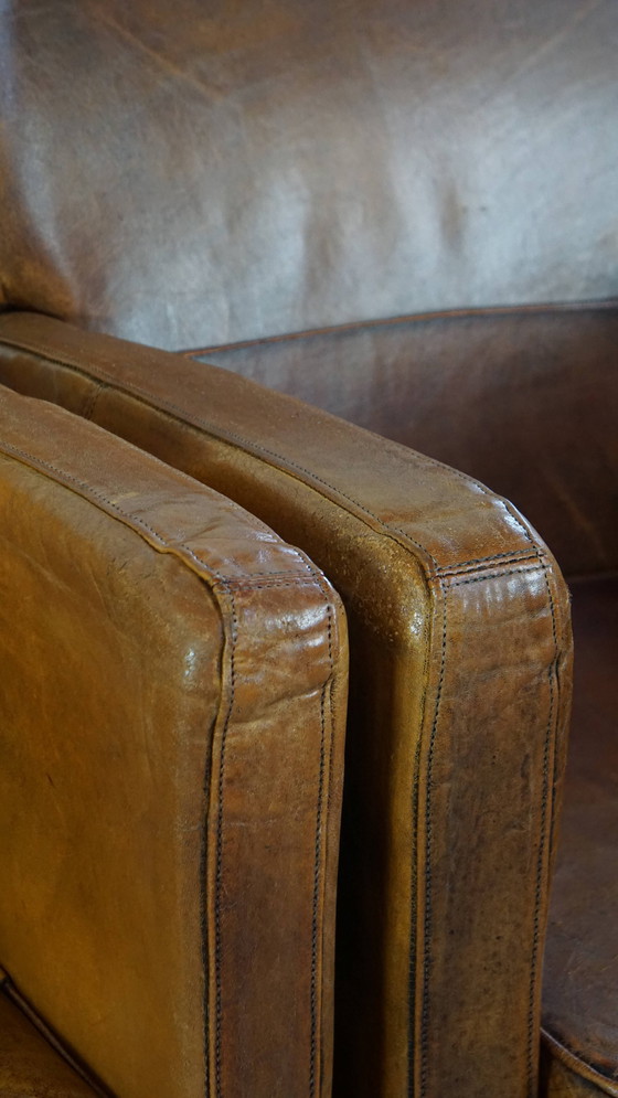 Image 1 of 2 X Vintage Schapenleren Armchair