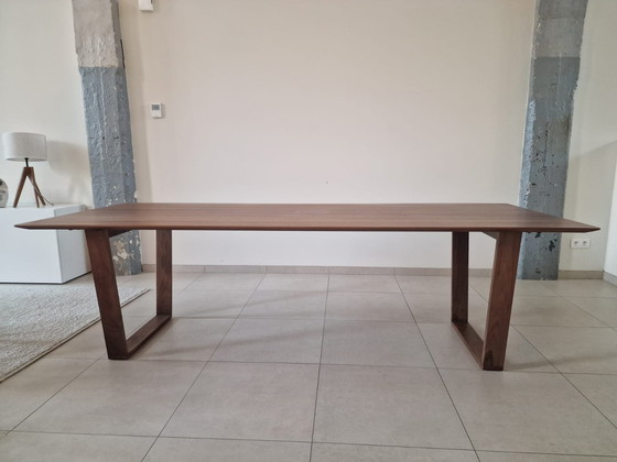 Image 1 of Walnoothouten Tafel, 260Cmx100Cmx77Cm