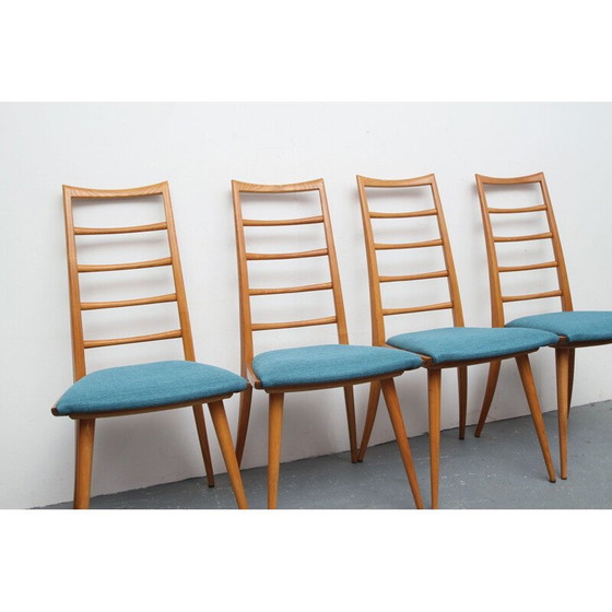 Image 1 of Set van 4 vintage stoelen van Dettinger voor Lübke 1950