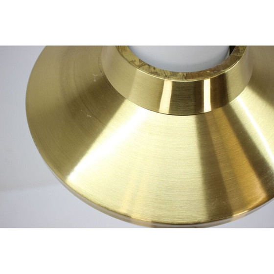 Image 1 of Vintage hanglamp in messing en glas van Napako,1970