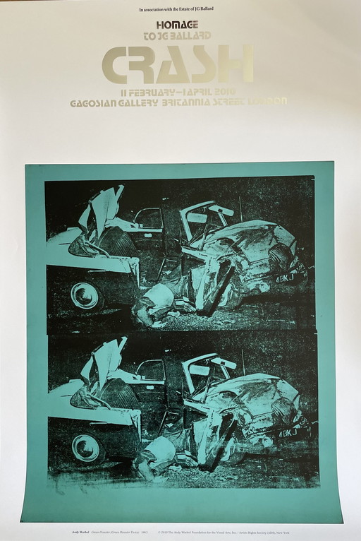 Andy Warhol (1928-1987), Green Disaster, 1963, originele tentoonstellingsaffiche, New York