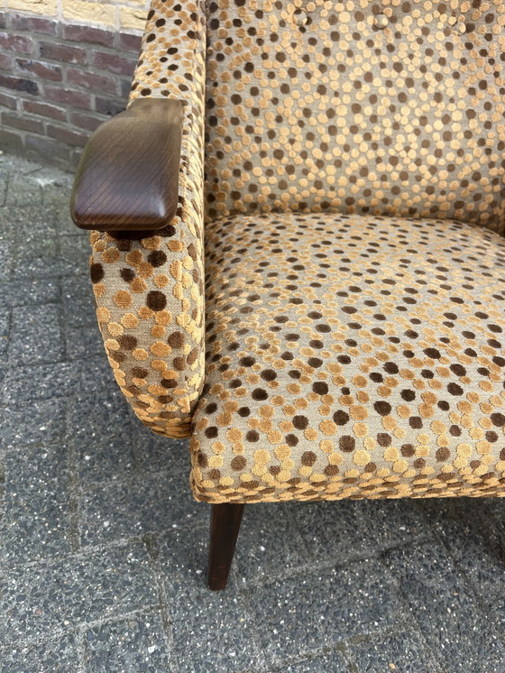 Image 1 of 2X Vintage teakhouten stoelen