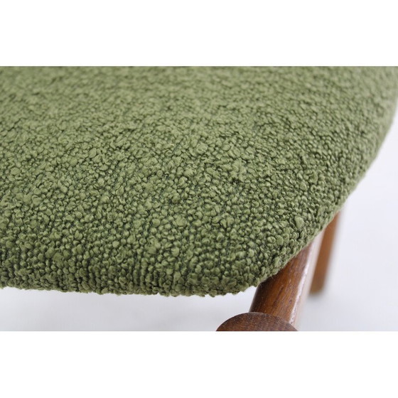 Image 1 of Paar vintage eikenhouten Deense stoelen van Fdb Mobler, Denemarken 1970