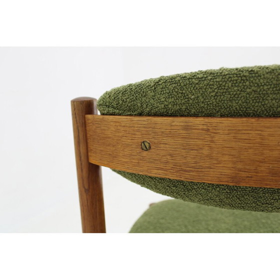 Image 1 of Paar vintage eikenhouten Deense stoelen van Fdb Mobler, Denemarken 1970