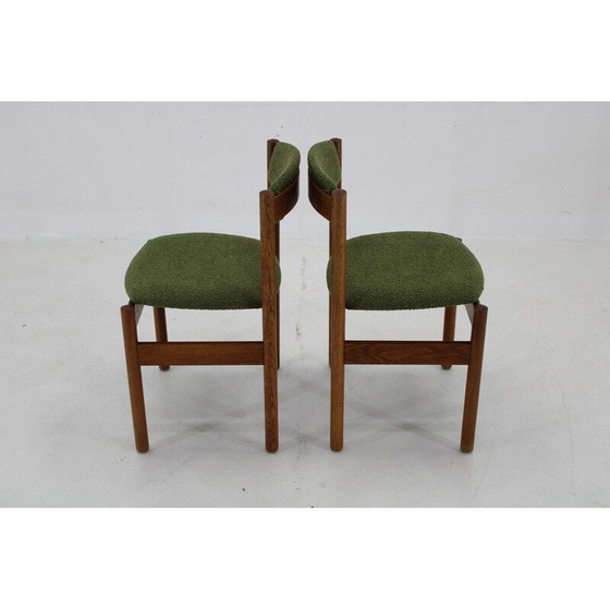Image 1 of Paar vintage eikenhouten Deense stoelen van Fdb Mobler, Denemarken 1970