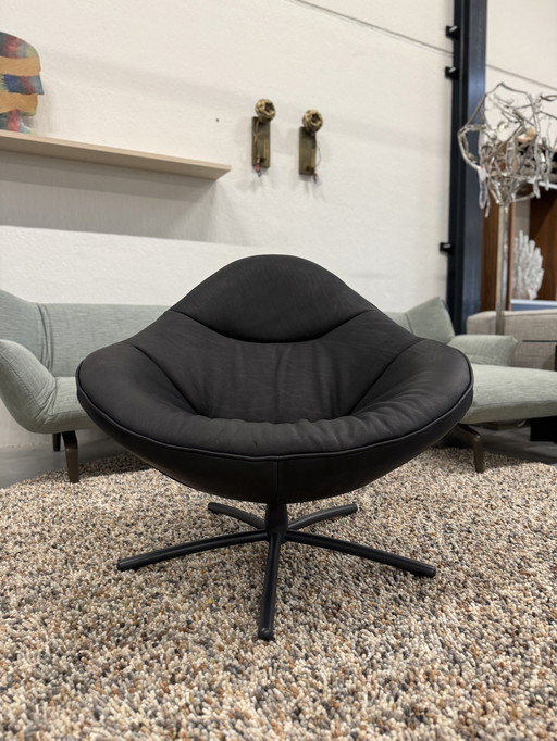 Label Vandenberg Hidde Soft Draai Fauteuil Bald Sprang Black 