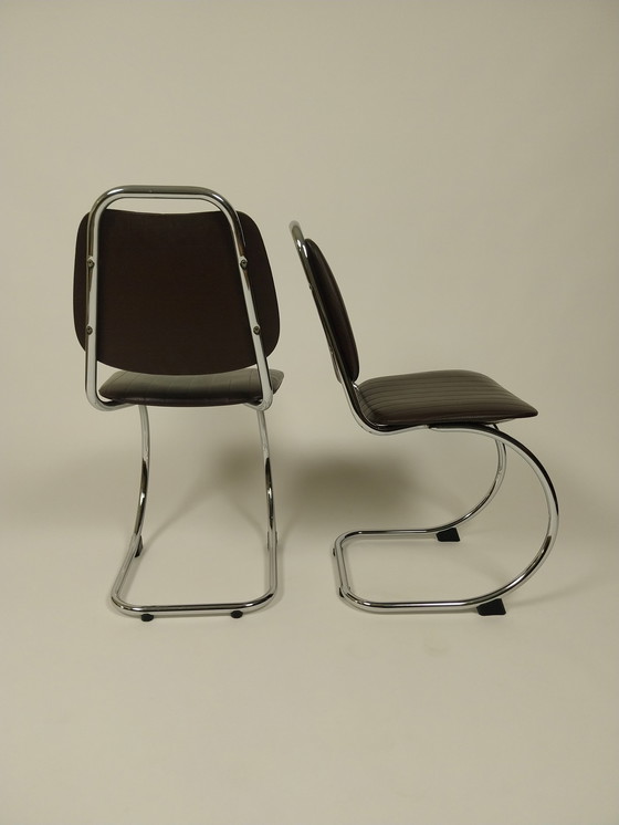 Image 1 of 2 X Vintage Cantileverstoelen, Jaren 70