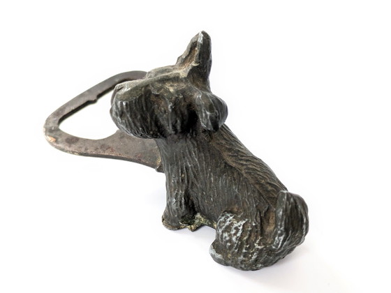 Image 1 of Flesopener | Honden Barware Schotse Terrier | Antiek Gietijzer