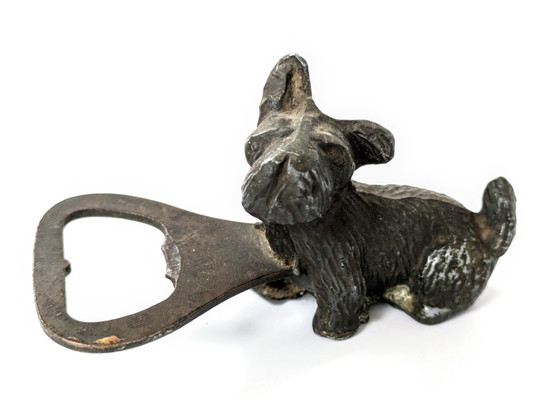 Image 1 of Flesopener | Honden Barware Schotse Terrier | Antiek Gietijzer