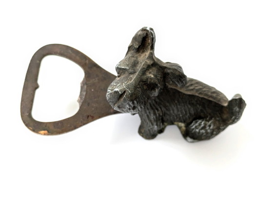 Image 1 of Flesopener | Honden Barware Schotse Terrier | Antiek Gietijzer