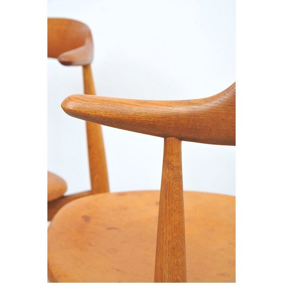 Image 1 of Set van 5 vintage Scandinavische stoelen van Hans J. Wegner, 1952