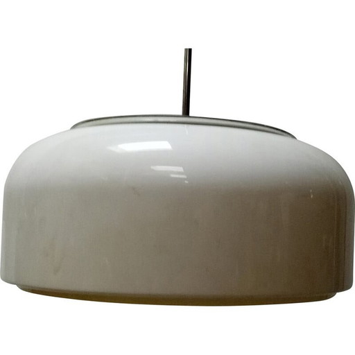Vintage witte "bumling" hanglamp van Anders Pehrson voor Atelje Lyktan, 1970