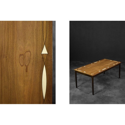 Vintage mahonie salontafel door Ole Wanscher voor Poul Jeppesens Møbelfabrik, Denemarken 1960