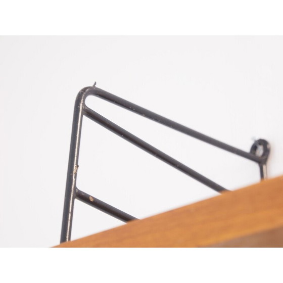 Image 1 of Vintage wandmeubel voor Nisse Strinning in teak en metaal 1950