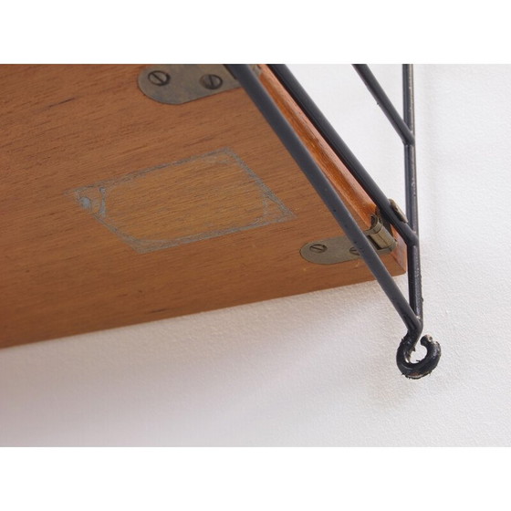 Image 1 of Vintage wandmeubel voor Nisse Strinning in teak en metaal 1950