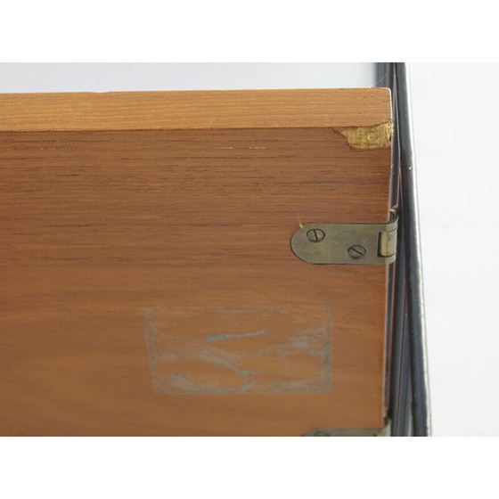 Image 1 of Vintage wandmeubel voor Nisse Strinning in teak en metaal 1950