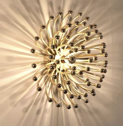 Mooie Champagne Goud Gekleurde Pistillo Wandlamp