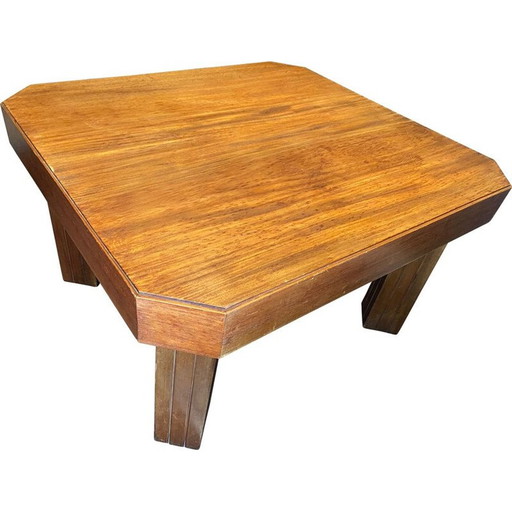 Vintage eettafel Henri Rapin in mahonie Art Nouveau Art Deco