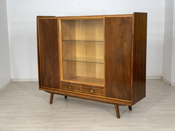 Image 1 of 60s buffetkast servieskast woonkamer kast vintage highboard