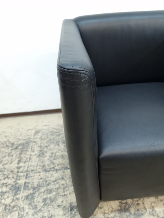 Image 1 of Walter Knoll club fauteuil design fauteuil echt leer fauteuil Stoel zwart