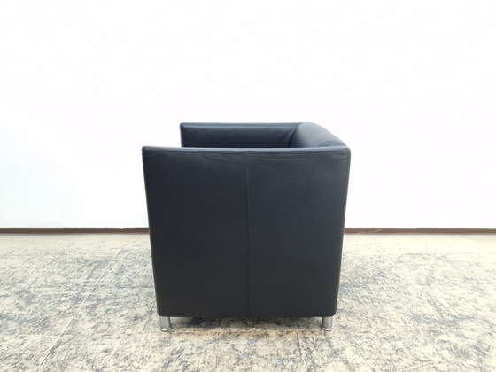 Image 1 of Walter Knoll club fauteuil design fauteuil echt leer fauteuil Stoel zwart