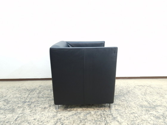 Image 1 of Walter Knoll club fauteuil design fauteuil echt leer fauteuil Stoel zwart