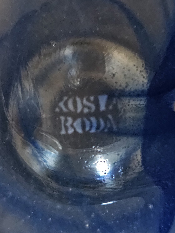 Image 1 of Kosta Boda "Blue Moon" Waxinelichthouder