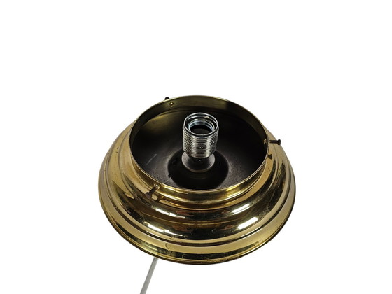 Image 1 of Dutch Design - Giso Gispen - Model Lauritsen -  Plafonnière - Opaalglas - Messing - 2000