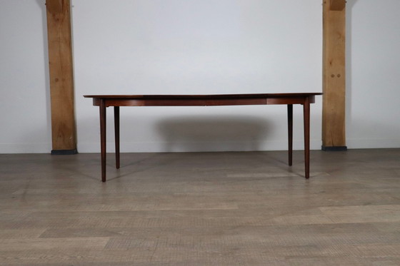 Image 1 of Arne Vodder Ovale Rozenhouten Eettafel Voor Sibast, 1955