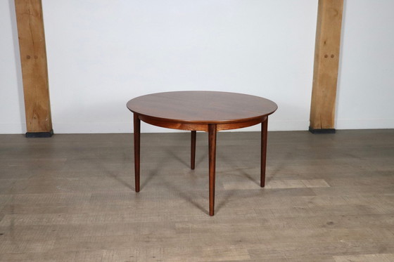 Image 1 of Arne Vodder Ovale Rozenhouten Eettafel Voor Sibast, 1955