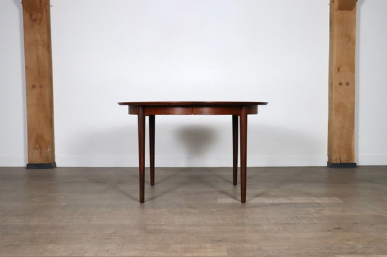 Image 1 of Arne Vodder Ovale Rozenhouten Eettafel Voor Sibast, 1955