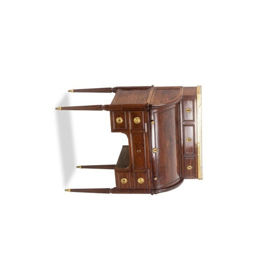 Image 1 of Vintage mahoniehouten cilinderbureau, Frankrijk