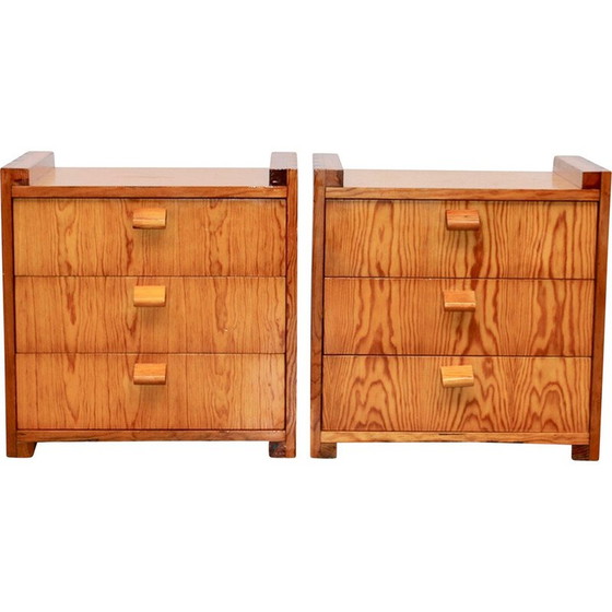 Image 1 of Paar vintage nachtkastjes van Jordi Casablancas, Spanje 1971