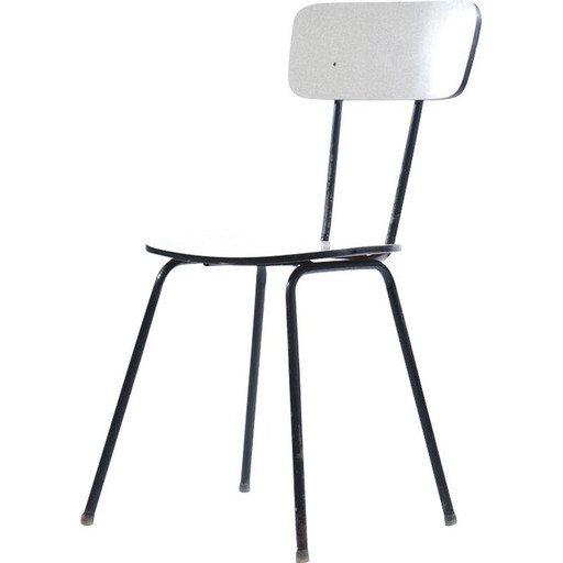 Midcentury Stoel Van Metaal & Formica, Kovona Tsjecho-Slowakije 1960