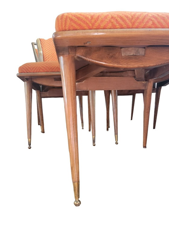 Image 1 of 5 Vintage eetkamerstoelen uit 1960