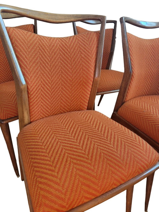 5 Vintage eetkamerstoelen uit 1960