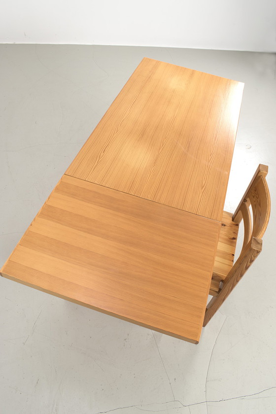 Image 1 of Grenen houten bureau