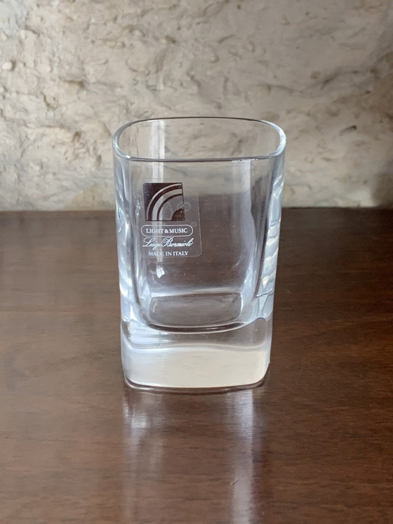 Image 1 of Kristallen whiskykaraf met 6 glazen van Luigi Bormioli, jaren 1970, set van 7