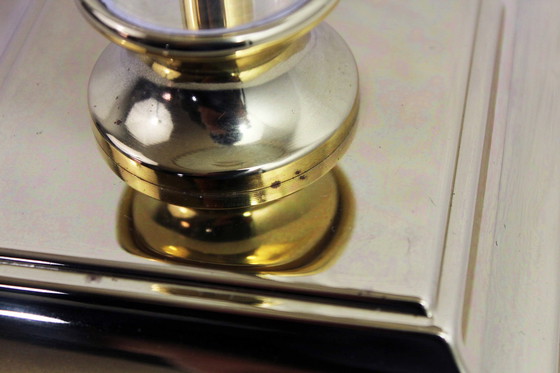 Image 1 of Regence stijl messing en plexiglas lampvoet