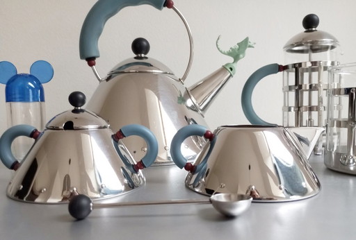 Designklassieker Michael Graves Pop-Art/Postmodern-Set Voor Alessi Italië 1985