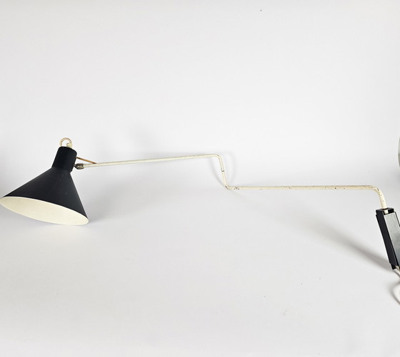 Image 1 of Anvia - Ontwerp J.J.M. Hoogervorst - Model 7058 - 'Swingarm' - Wandlamp - 1950'S