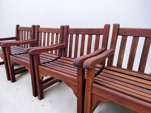 Teak & Garden set Canterbury chairs / Warwick table