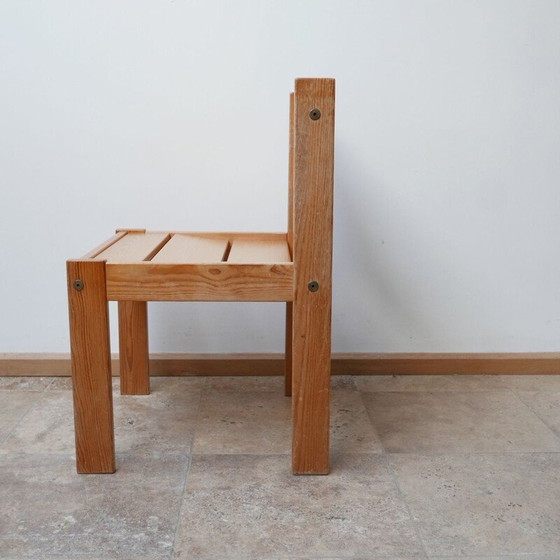 Image 1 of Set van 4 vintage grenen stoelen, Zweeds 1970