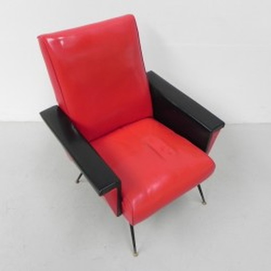 Image 1 of Vintage skai fauteuil