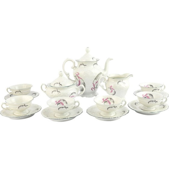 Image 1 of Vintage Wałbrzych porseleinen koffieset, Polen 1970