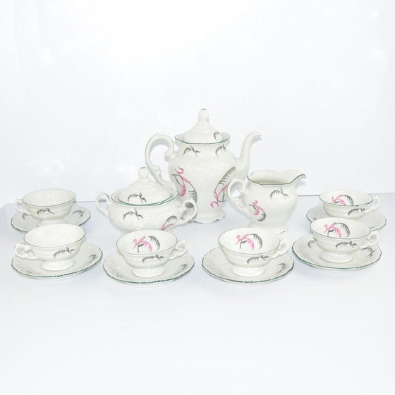 Image 1 of Vintage Wałbrzych porseleinen koffieset, Polen 1970
